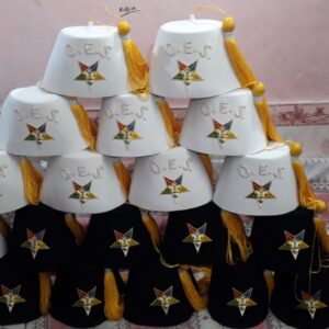 Black & White Color Fez Hats For Sale