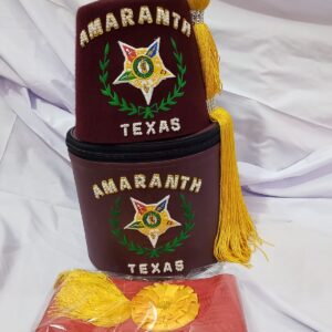 Amaranth Regalia Fez With Box & Sashe