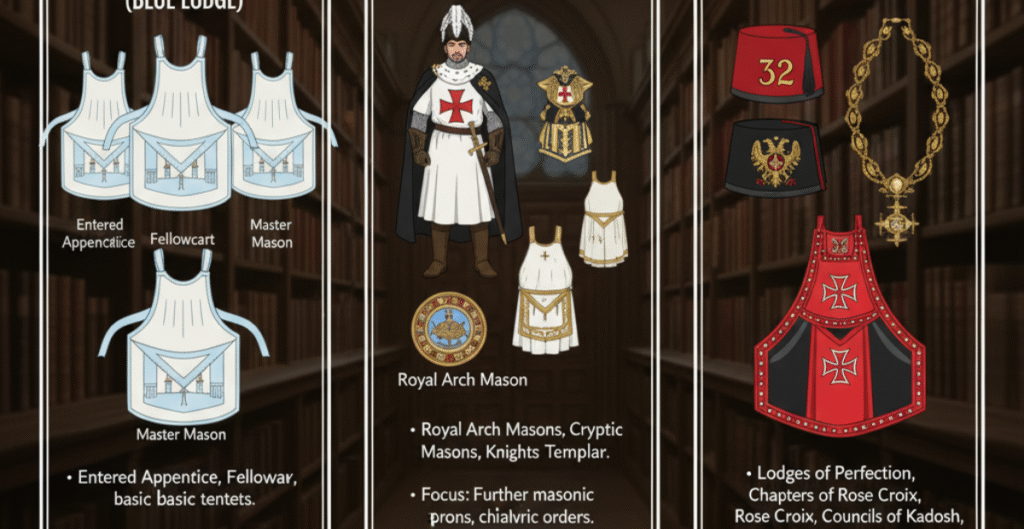 Regalia by Masonic Degree and Order
