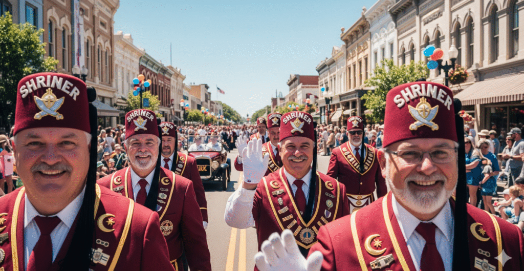 The Shriner Fez in Parades and Community Events