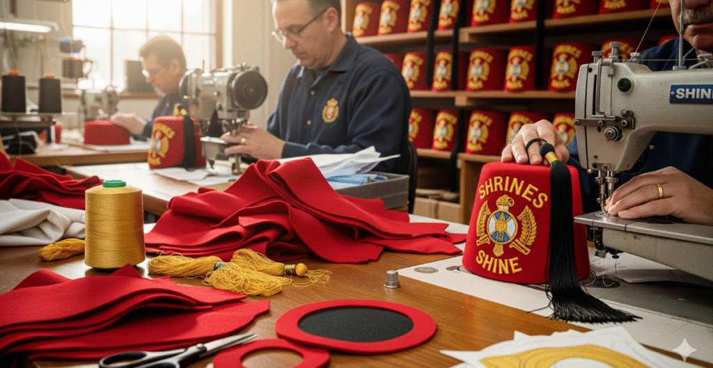 Manufacturing and Craft of the Shriner Fez