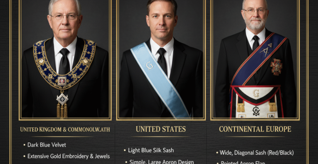 Regional Variations in Masonic Collars