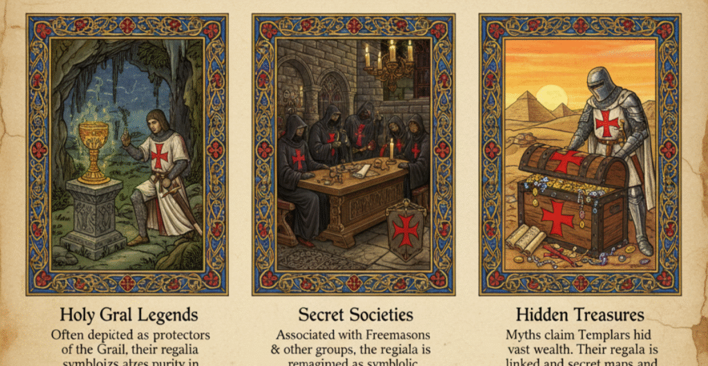 Knights Templar Regalia in Popular Myths