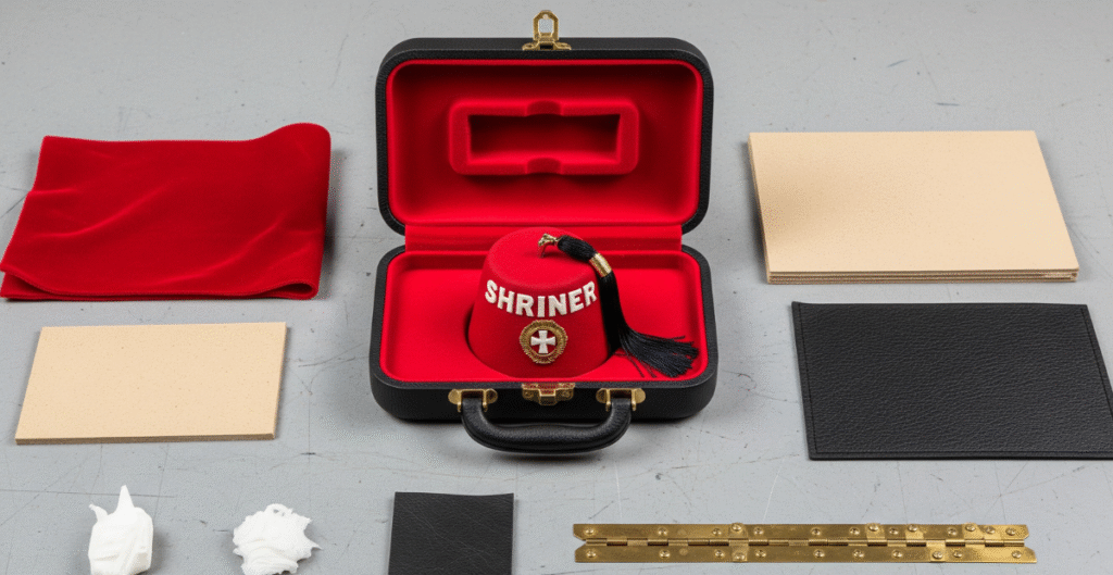 Materials Used in Shriner Fez Cases