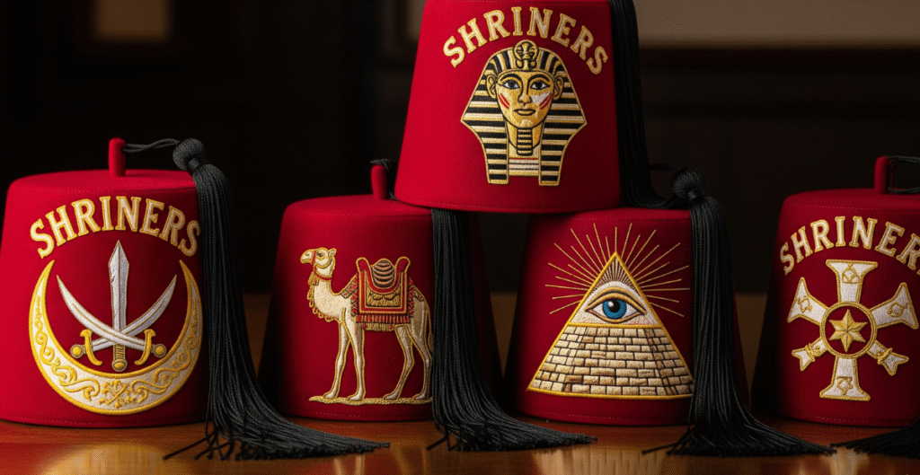 Types of Shriner Fez Hats