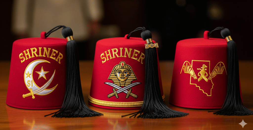 Variations of the Shriner Fez