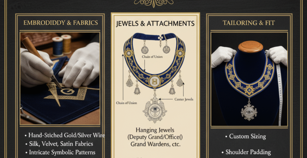 Design and Features of Masonic Collars