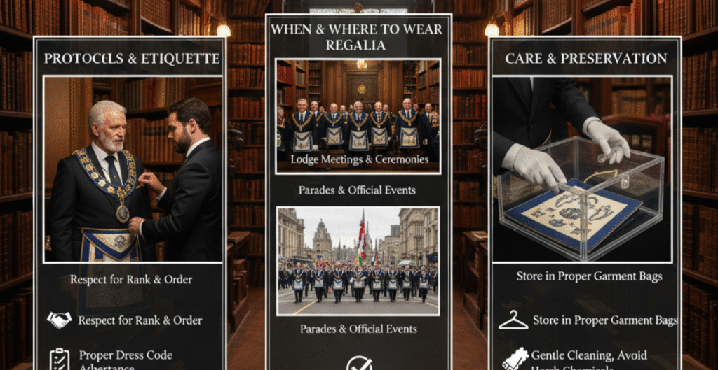Rules, Etiquette, and Wearing of Regalia