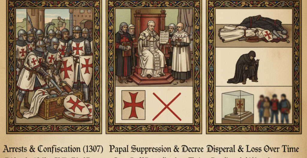 Decline and Dispersal of Original Templar Regalia