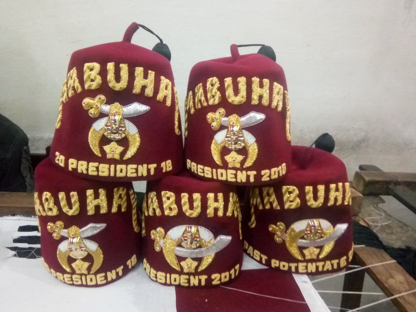 5 Pcs Bullion Fezzes Hat