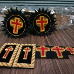 Knight Templar Rosette & Shoulder Badge