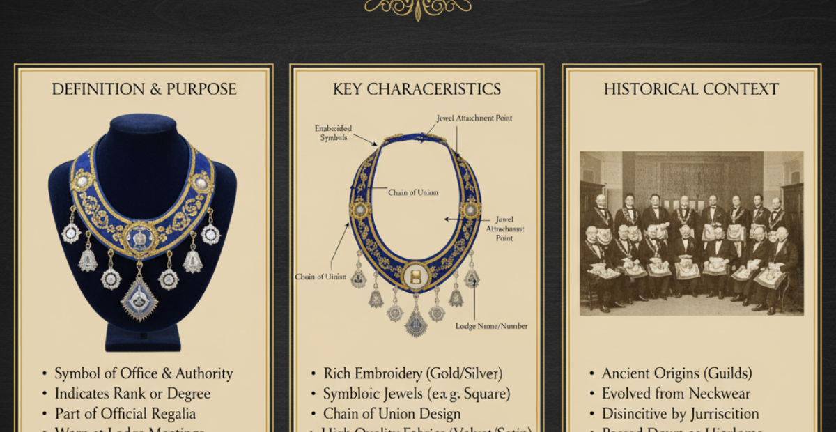 Masonic Collars – Meaning, Types, and Traditions