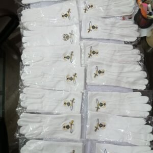 Shriner Embroidered Cotton Gloves