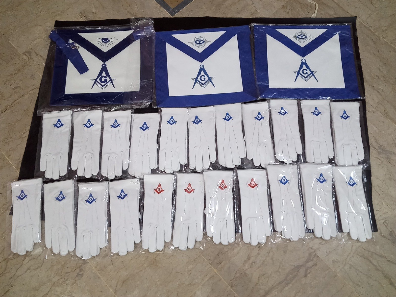 Blue Lodge Masonic Aprons & Gloves