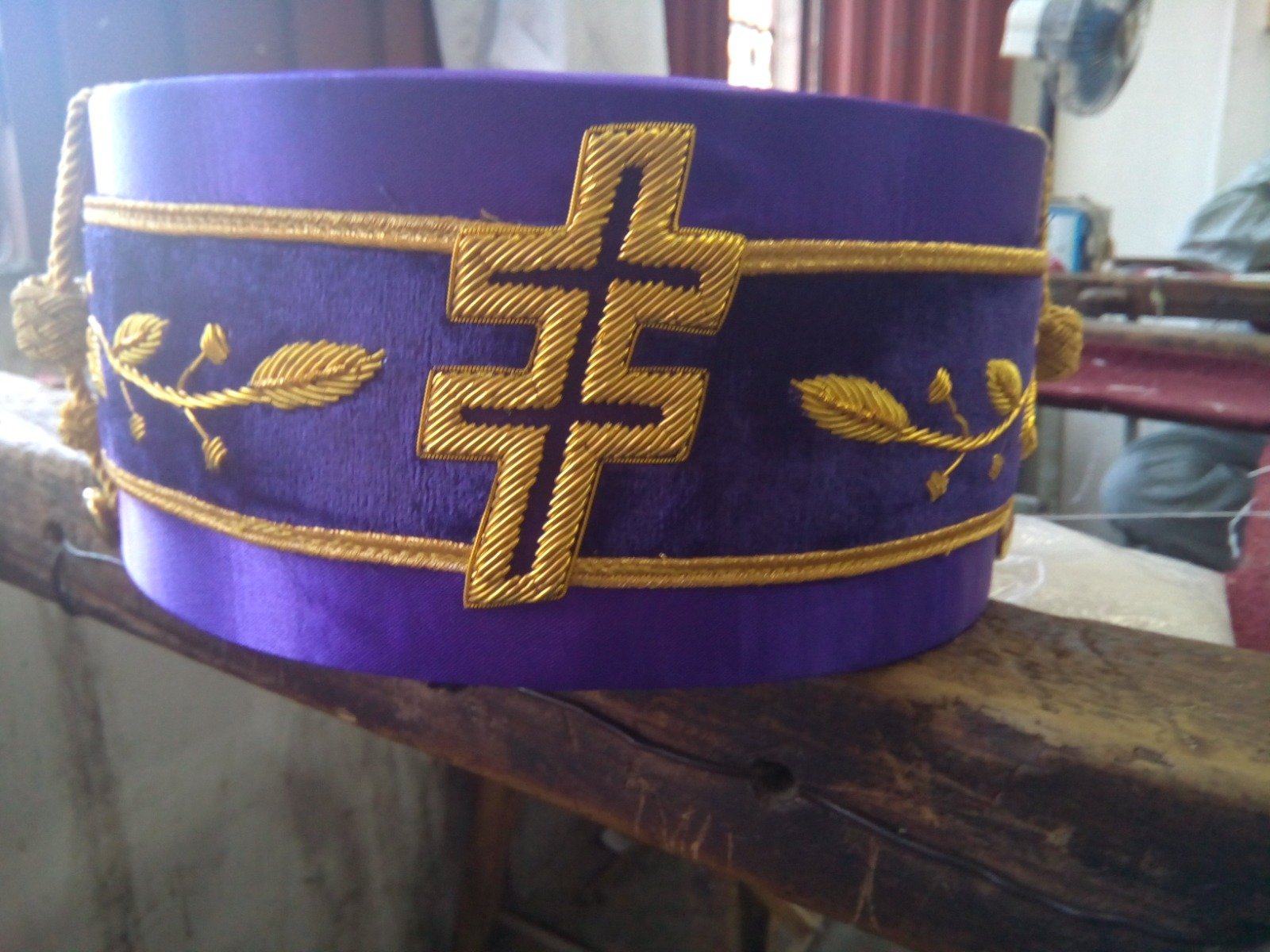 Hand Embroidered Lodge Crown Caps