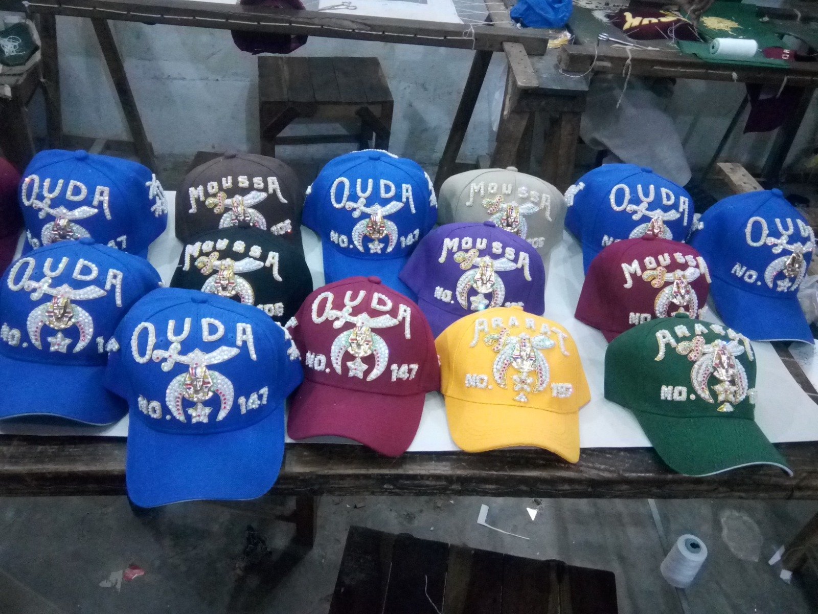 OES Baseball Caps Stock