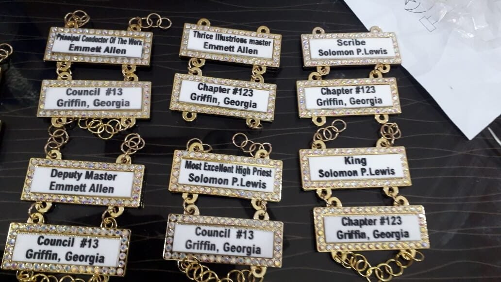 Freemason Masonic Name Plates