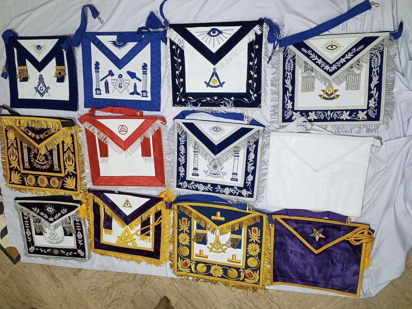 Custom Masonic Regalia Aprons